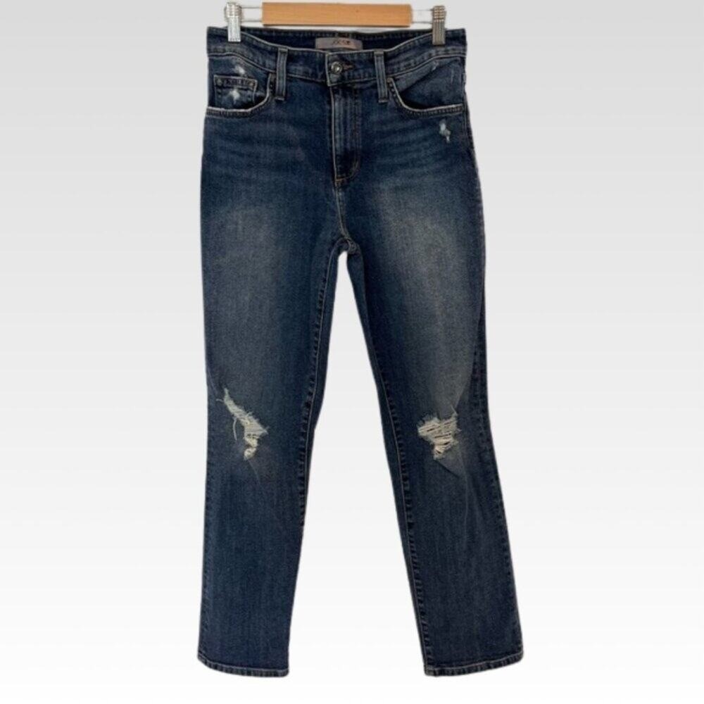 Joes Niki Straight Leg Distressed Mid Rise Womens Jeans Size 27 Y2K Casual